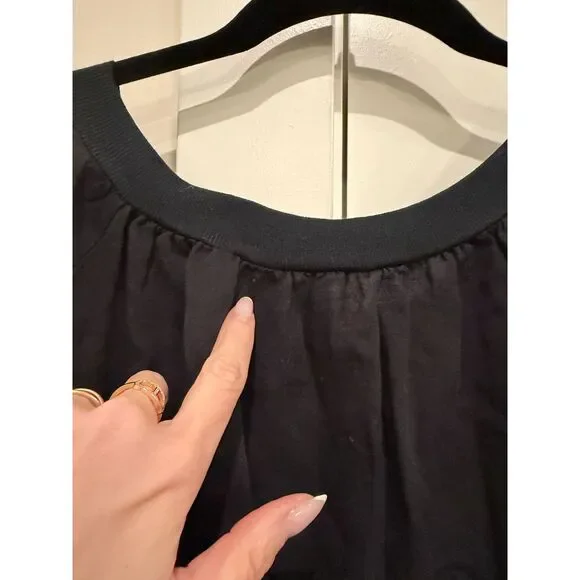 See By Chloe Vintage Black Billow Shirt Dress Sz 38 But Good For US 4-8 - Picture 13 of 15